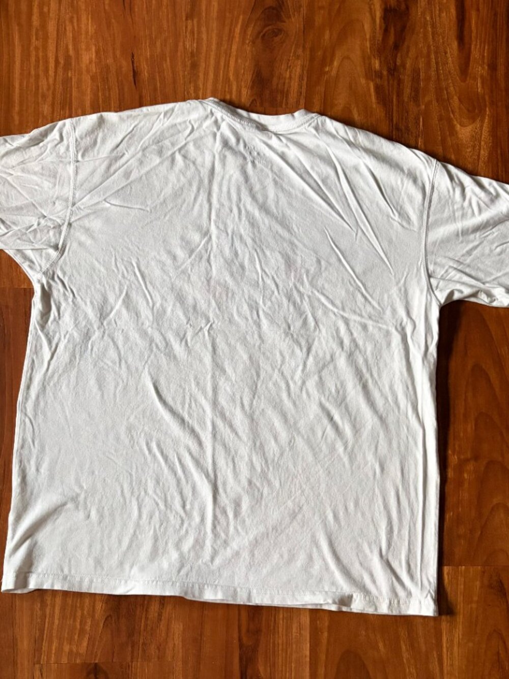 Y2K retro style Nike Basketball OC 90 white line art embroidered t-shirt, L - Picture 8 of 8